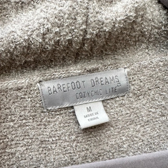 Barefoot Dreams cozy chic lite gray open front long cardigan medium - Picture 3 of 9